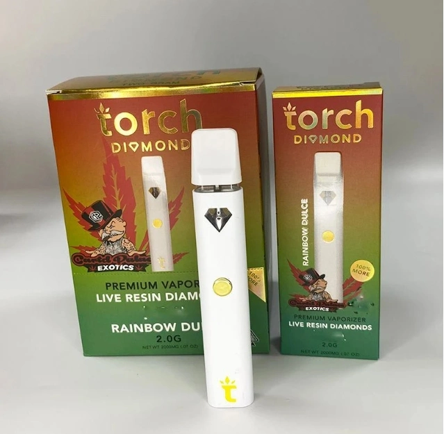 Disposable E-Cigarettes Vape Pen 320mAh Empty 2.0ml Rechargeable Prefilled Cart Thick Oil Packwoods X Torch Diamond Disposable Vape