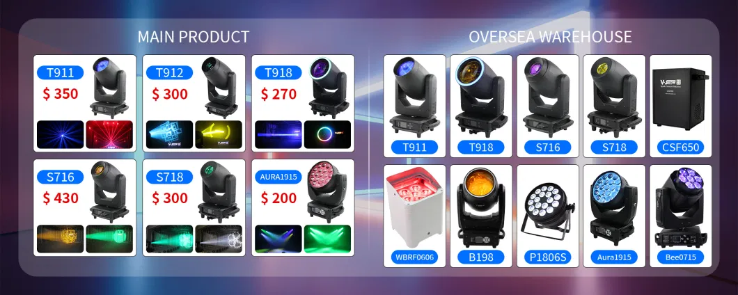VSHOW S711 600W Theater Concert PRO Stage Light LED 600W LED Module Engine Cmy+CTO Color Mixing Cutting Framing Profile LED Moving Head Light