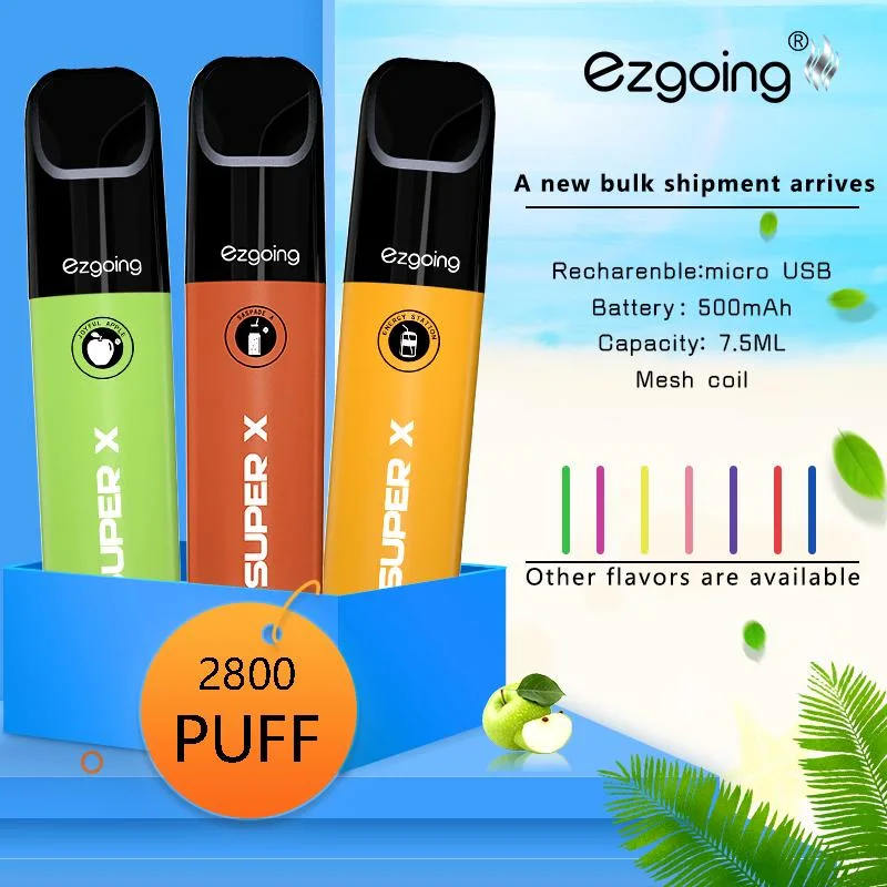 Ezgoing Mini E-Cig Hot Sale Vape Pen 2800 Puffs XXL Electronic Cigarette