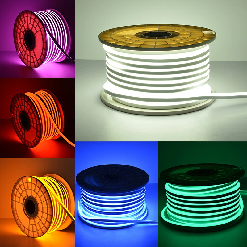 Colorful Christmas Decoration Holiday LED Lighting AC110V 220V Tape Neon Light Flex 50m/Roll LED Strip Light