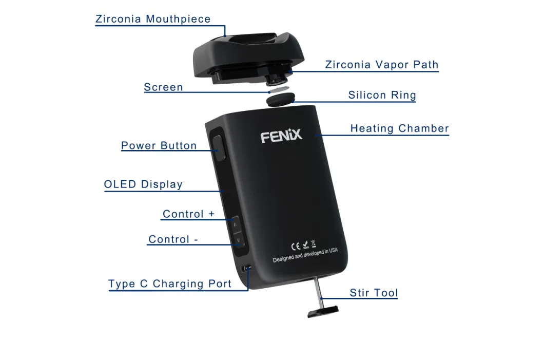 2023 Best Portable Vape Factory Newest Developed Fenix Neo Convection Oil Wax Dry Herb Vaporiser