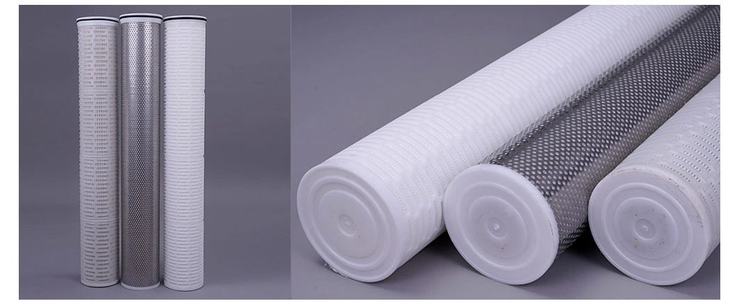 Industrial Wastewater Treatment Microporous High Flow Pleated Filter Elements 40 Inch 60 Inch Polypropylene PP Membrane Water Filter Cartridge