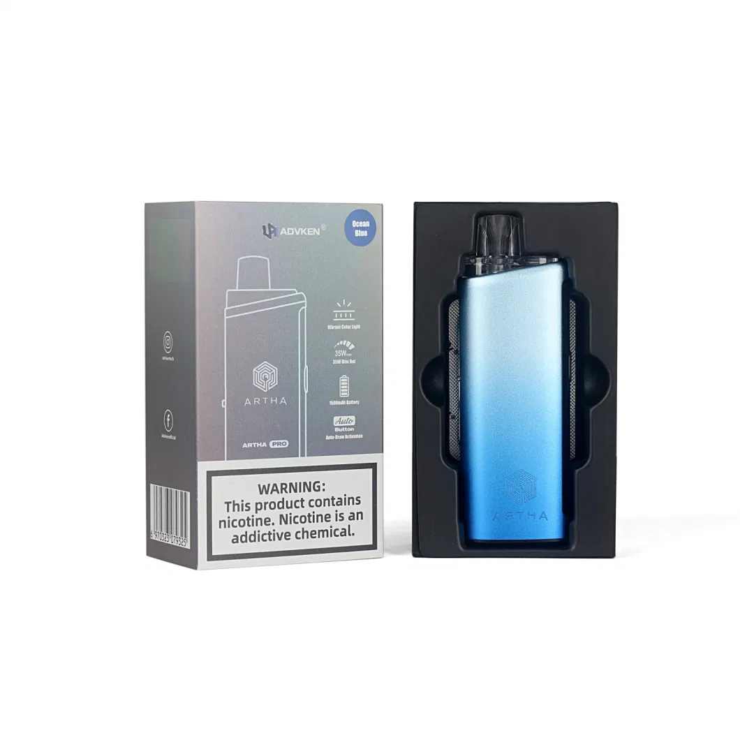 Advken Artha PRO Replacement Pod Cartridge 3.5ml, 1500mAh Battery Devices, 5W-35W Pressure Adjustment Vapes Kit, Pod System Wholesale Ecigs