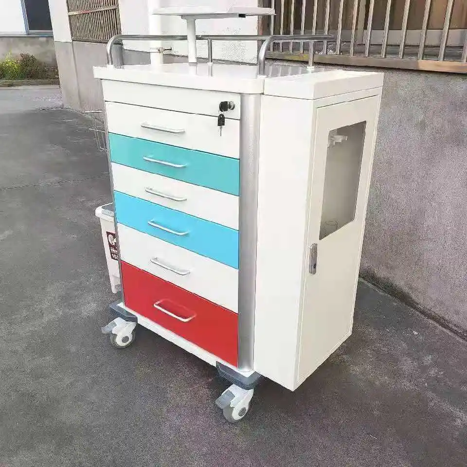 Hospital Cleaning Cart Medical Emergency Difficult Airway Cart