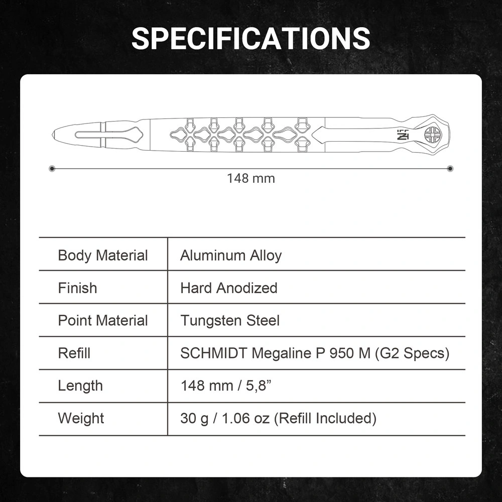 Tactical Pen Multi-Function Car Escape Pen Outdoor Activities Emergency Self Defense Tactical Pen