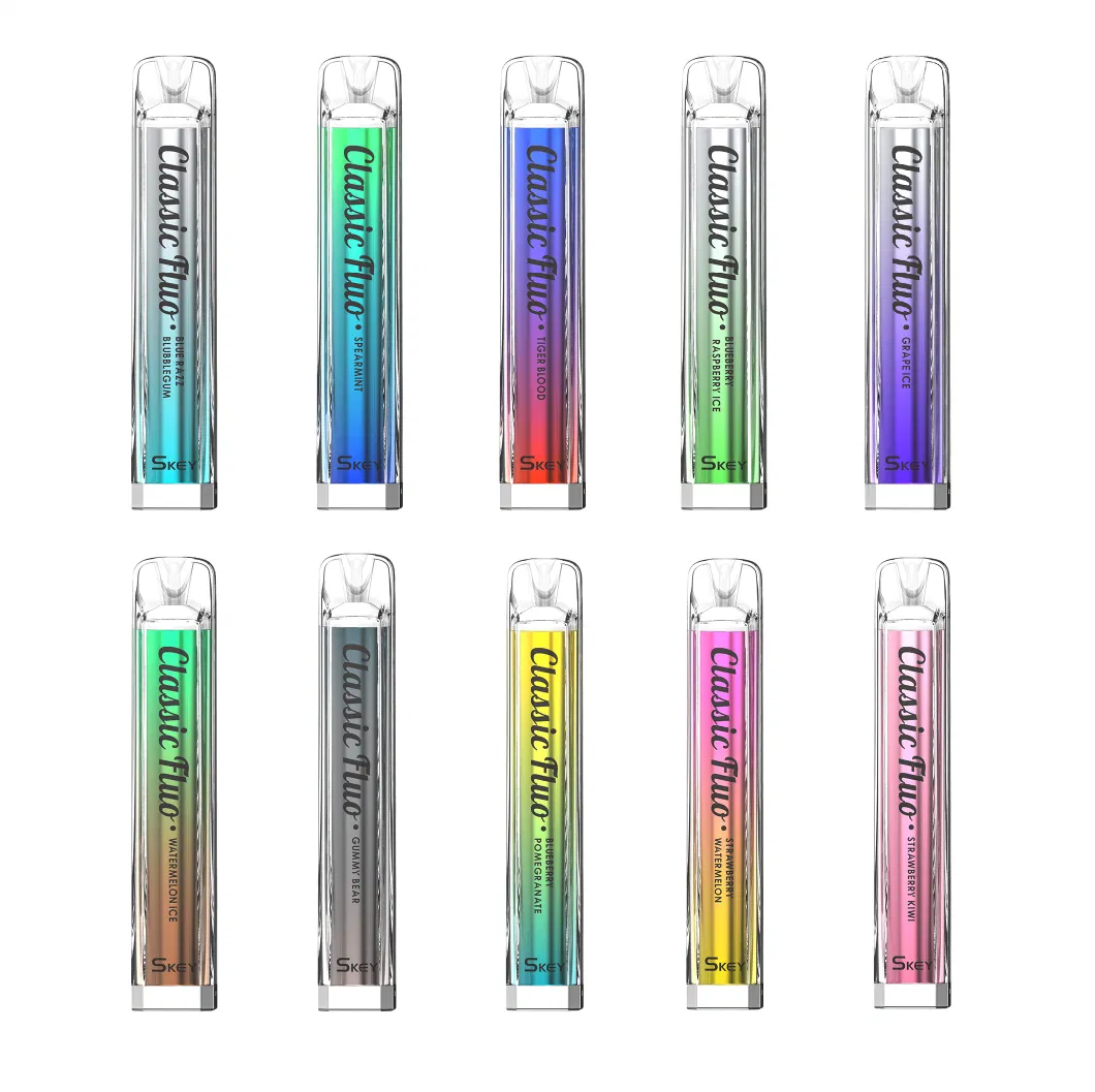 2022 UK Best Selling Wholesale I Vape Pen Skey Crystal Neon Bar Disposable Electronic Cigarette 600 Puffs 25 Flavors 2ml with Tpd