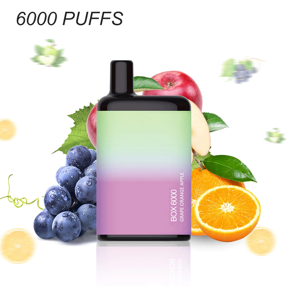 6000 Puffs Disposable Electric Cigarette Vaporizer E Hookah Vapor Electronic Pod Vape Pen