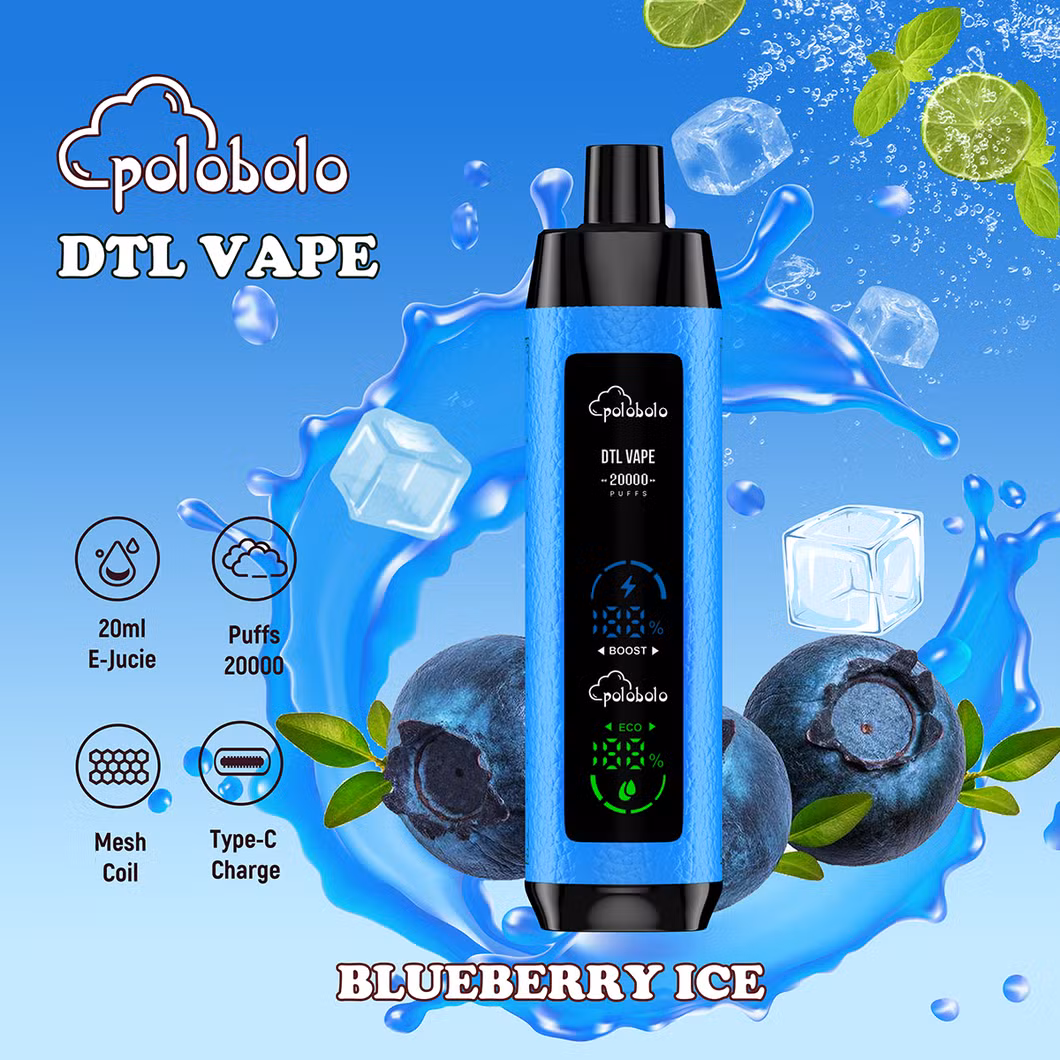Superior Vaping Experience with Dual Mesh Coil, 20ml Capacity, and Comprehensive Flavor Customization Disposable Shisha Hookah Vape