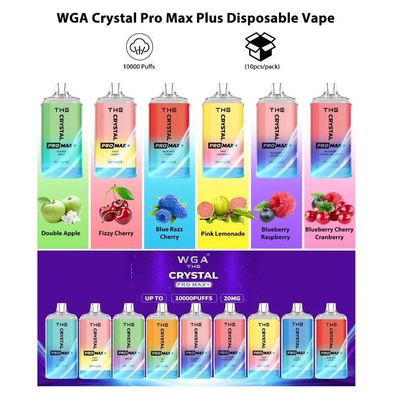 Wga Crystal 15000 Puff Zbood EU Warehouse Poland UK Flonq Extra PRO Max Hits 7000/10000/12000 Cry 2%Nicotine Vaporizers Disposable Vape