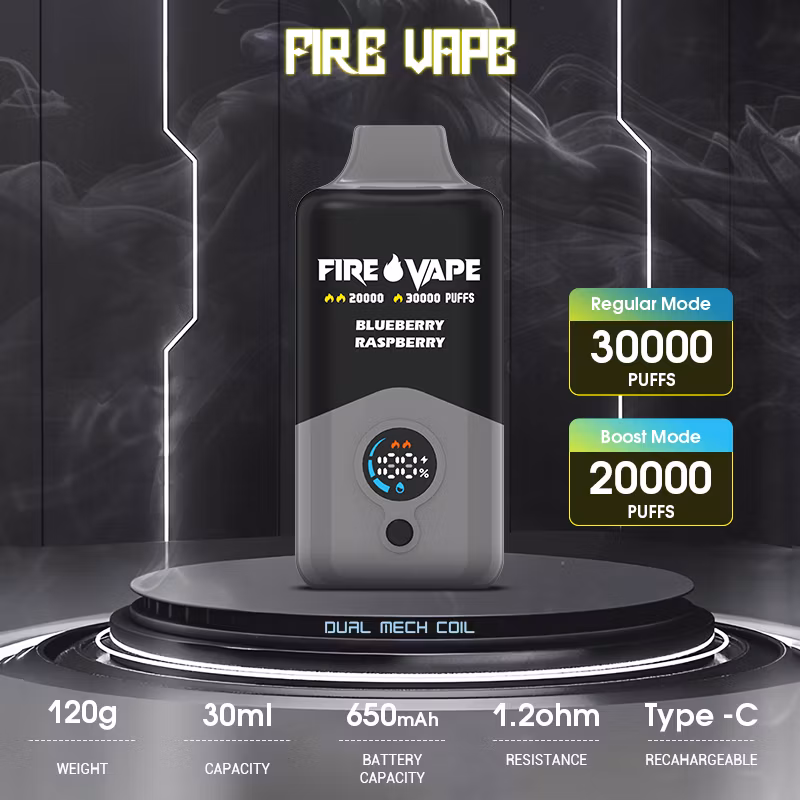 20000 30000 Puffs Shisha Fire Vape Volcano 20000 Two Modes Adjustable Airflow Big Smoke	Disposable Vape Elfbar EU Warehouse