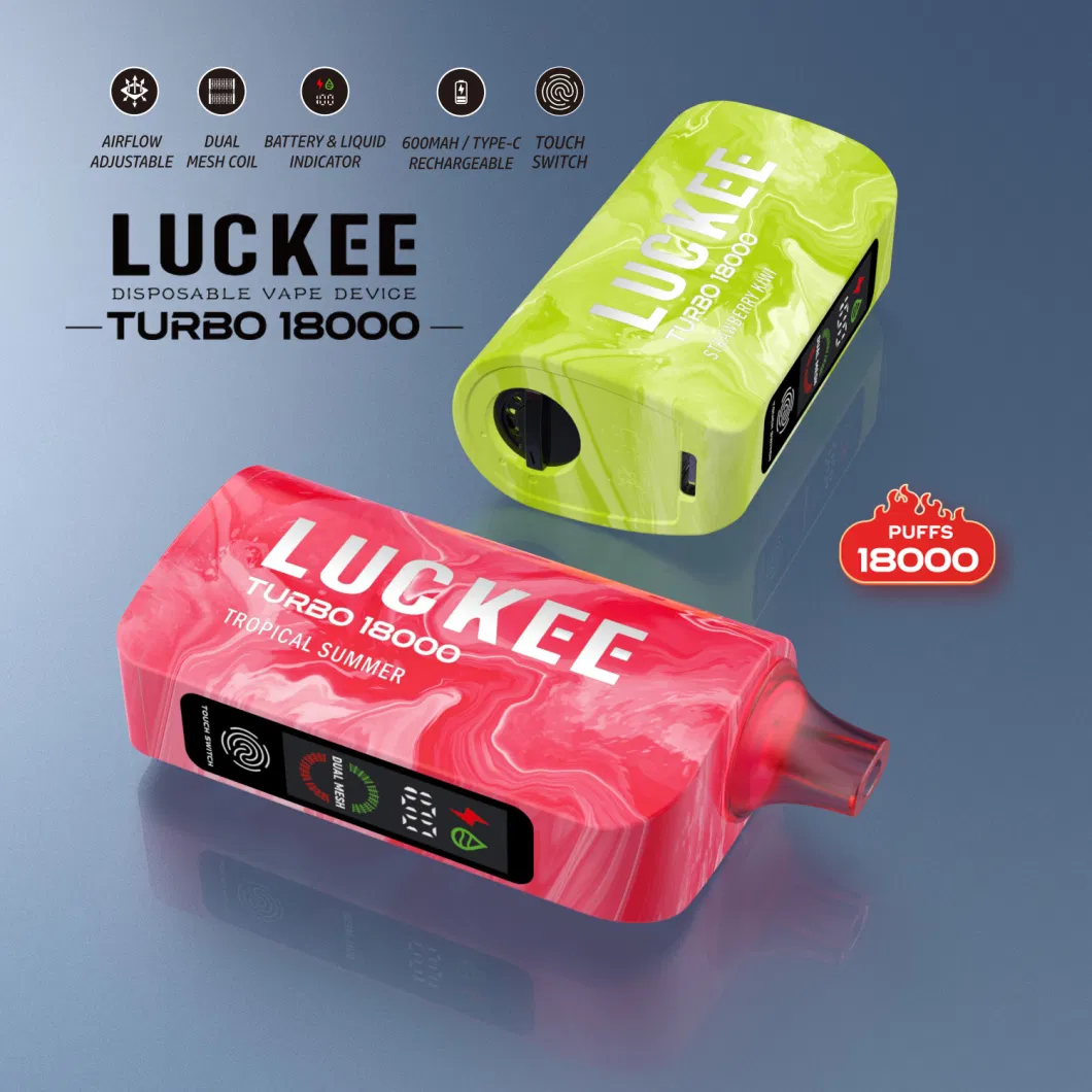 Luckee Vape 18000puffs Disposable 25ml Eliquid Wholesale Ecig Vaping UK Europe