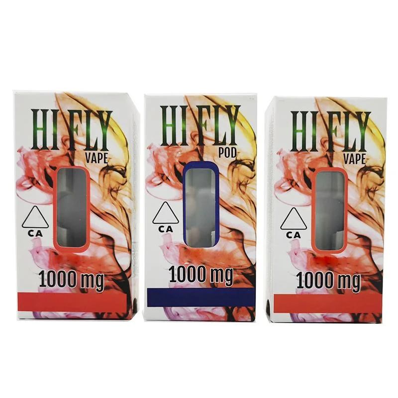 New Hi Fly Vape Cartridges Pod 0.8ml Hifly Atomizers 510 Thread Tank Thik Oil Full Ceramic Empty Carts with Retail Packaging Sticker
