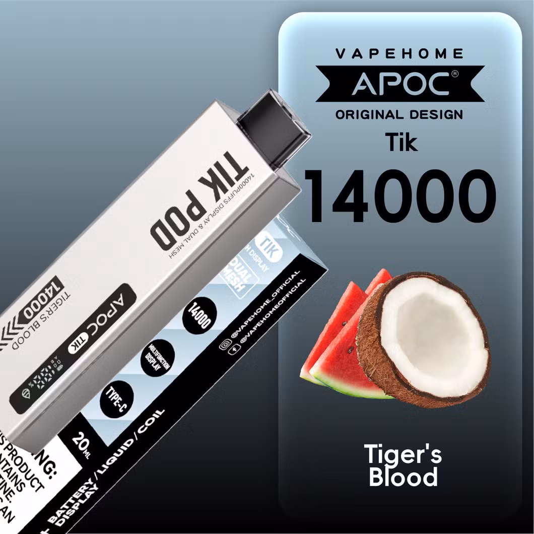 Best Seller Wholesaler Disposable Vape Pen 14K Puffs Display Eliquid Vape Pen Ecigdual Mesh Coils 800mAh Rechargeable