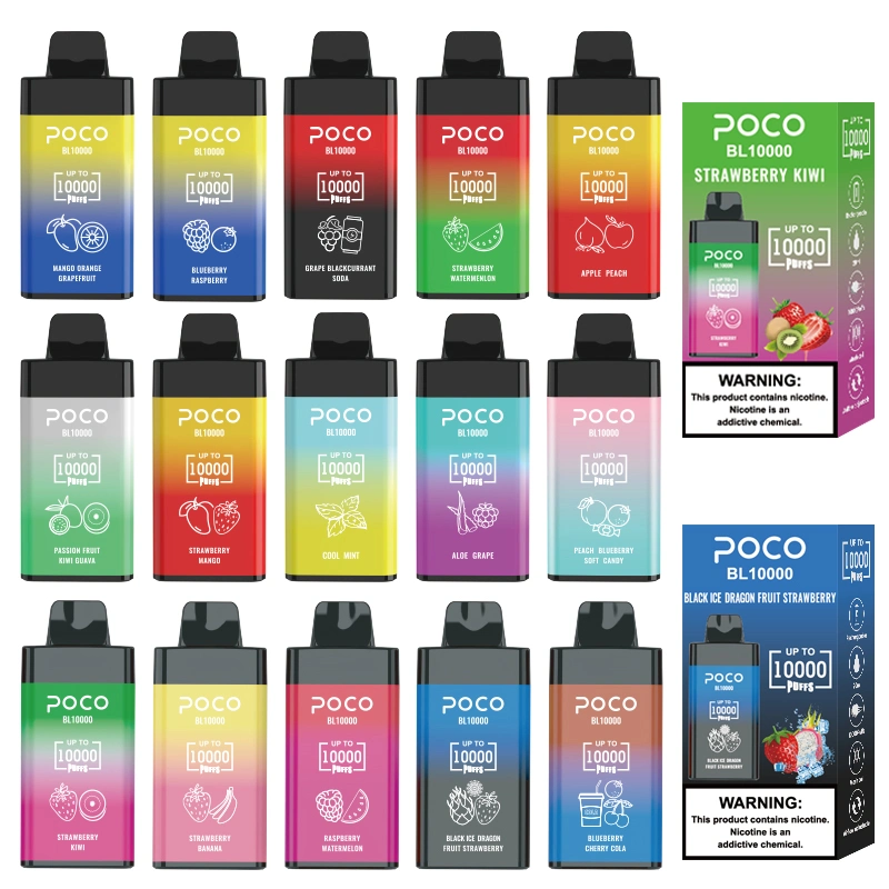 Popular Poco 10K Wholesale Original Factory Disposable Vape 20ml Rechargeable Mesh Coil Poco Bl10000 German Warehouse Vape Pen