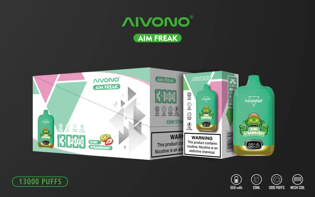 2024 Ecig Factory Directly Sell Aivono 13000 Puff Elf Box Disposable Vape 20mg 50mg Nicotine E-Cigarette Wholesale Vape Pen