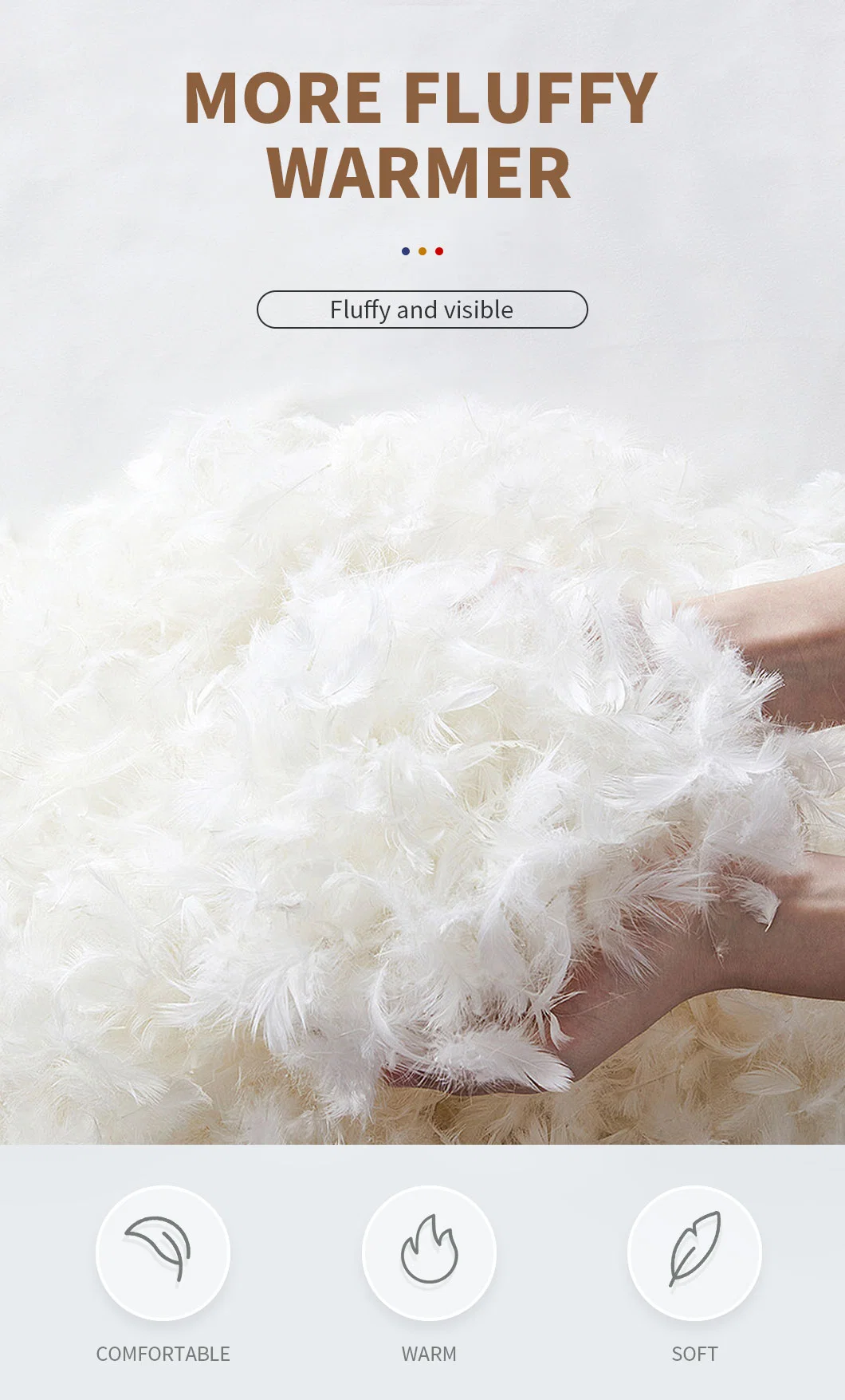 Manufacturer Supply Cheapest 2-4cm Washed White Duck Feather Material