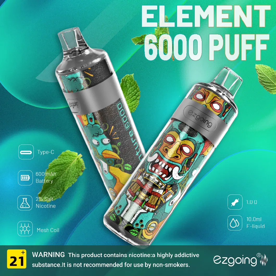 Ezgoing 800 Puffs Factory Bars Direct Sale Vapes Big Disposable Elf Vape Pen Nicotine Free 2% Juice Vaporizer Flavored E Cigarette