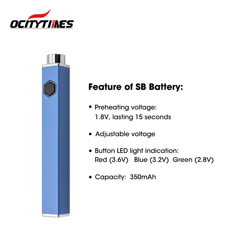 4 Flat Sides Square Vape Pen Battery Compatible 510 Cartridge Battery