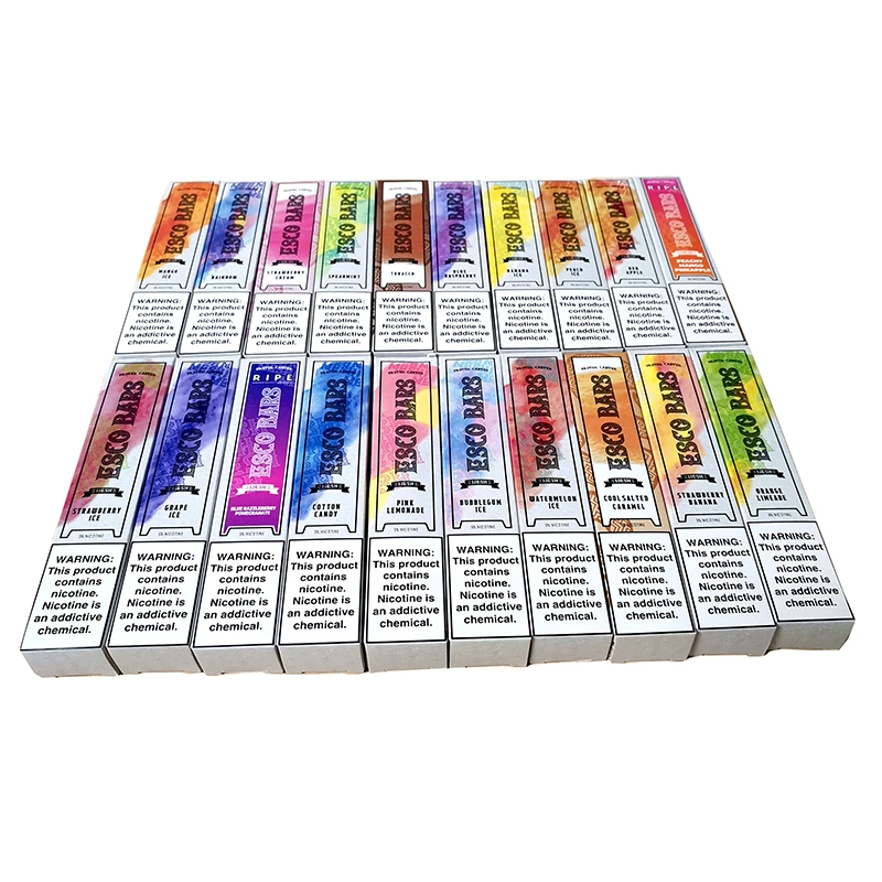 Best Seller Disposable Esco Bars 2500 Mesh Coil Vapes with 5mg Nicotine Many Flavors