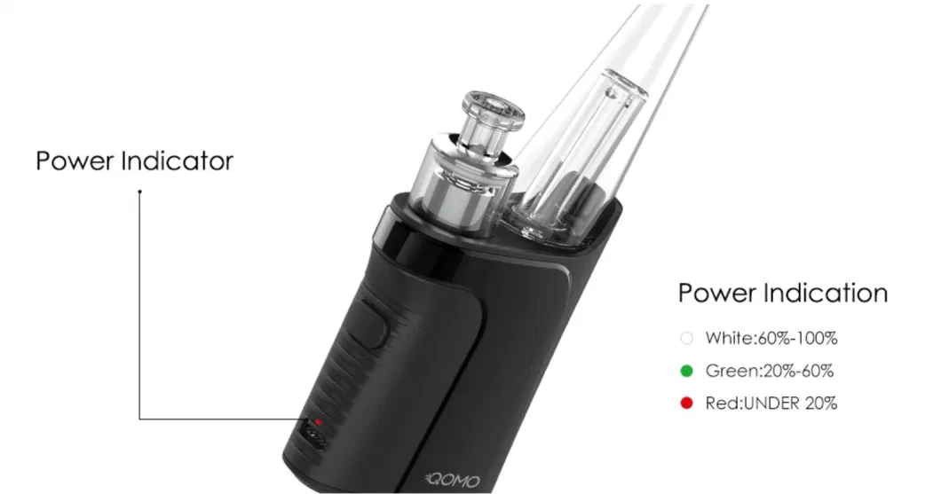 The Best Portable Dabbing E-Rig with Quartz Heating Coil 100% Isolated Airpath Xmax Qomo Vaporizer