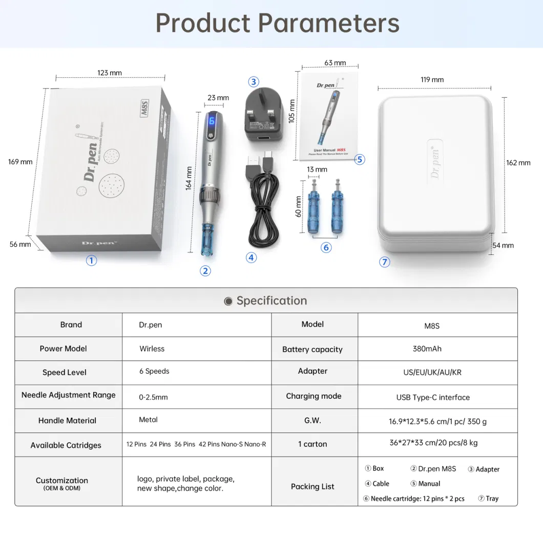 M8s Derma Pen for Professional Beauty Salons