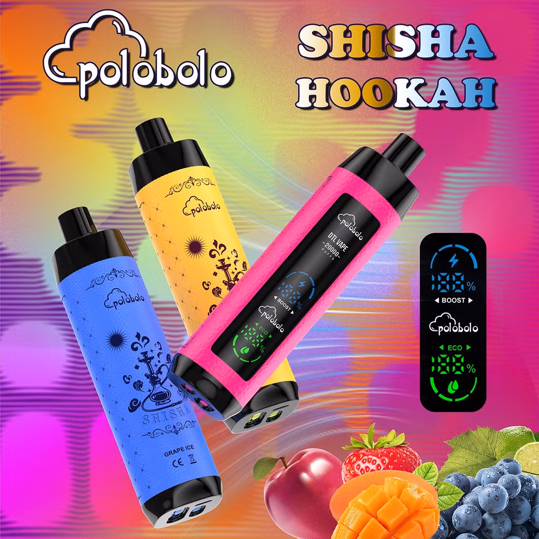 Superior Vaping Experience with Dual Mesh Coil, 20ml Capacity, and Comprehensive Flavor Customization Disposable Shisha Hookah Vape