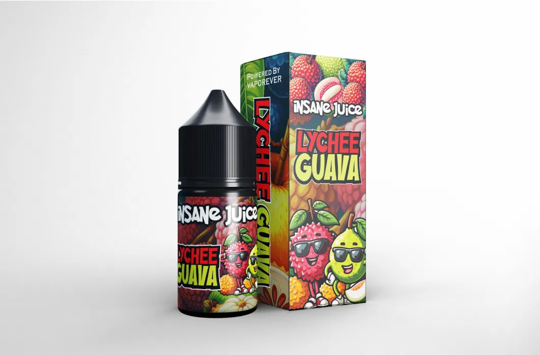 Lychee Guava Flavor by Insane Juice Nicotine Salt E Juice E-Liquid Vape Vaping Nic Salt Juice for Vape Pod Electronic Cigarettes