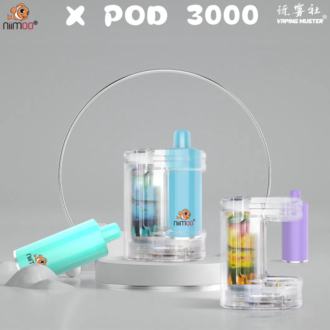 Niimoo Vaping Muster UK Hot Selling Fruit Flavor Disposable Vape Pen X Pod 3000 Puffs Replacement Vape Pod