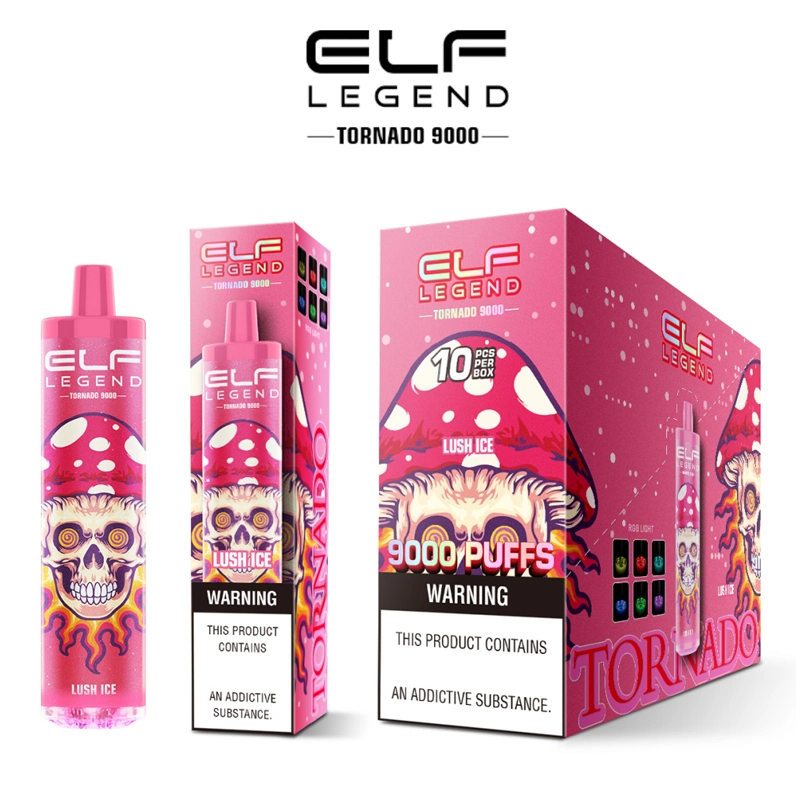 Wholesale I Disposable Vape Elf Legend Bar 9000 600 4000 5000 8000 10000 12000 15000 Puffs 0%/2%/5% Nicotine Lux E-Cig