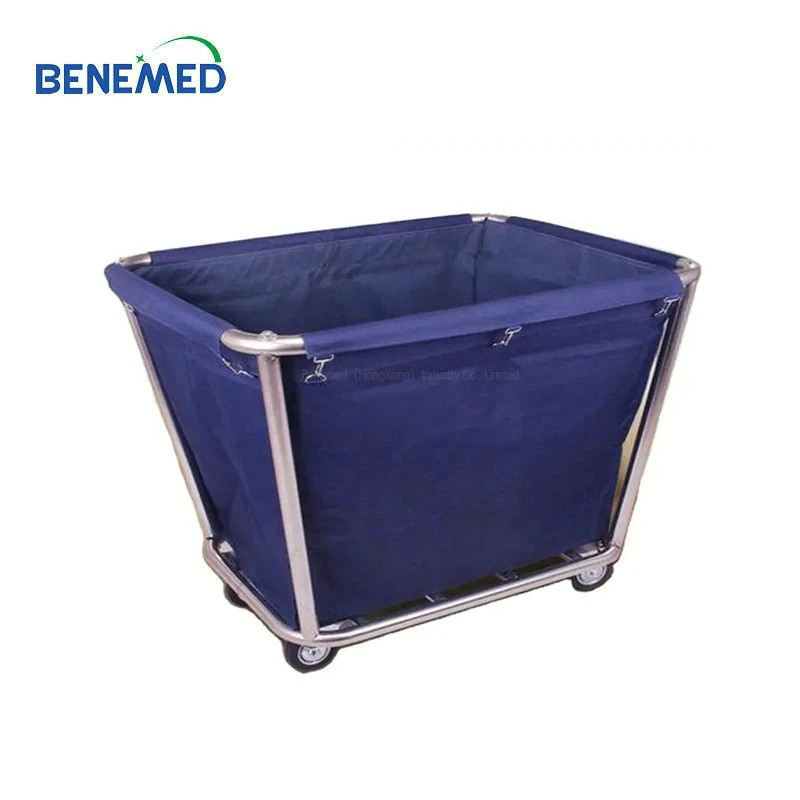 Cleaning Trolley Waste Cart with Linen Bag Hospital