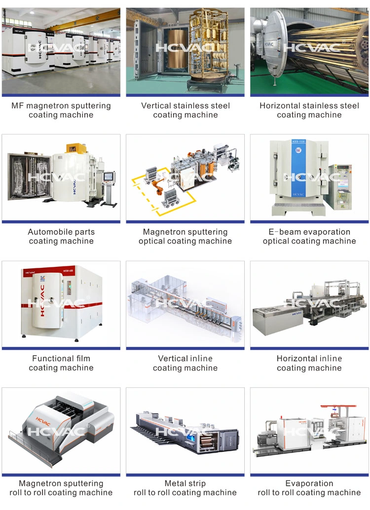 Hcvac Continuous Glass Metallic Reflective Film Inline Magnetron Sputtering PVD Coating Line Machine