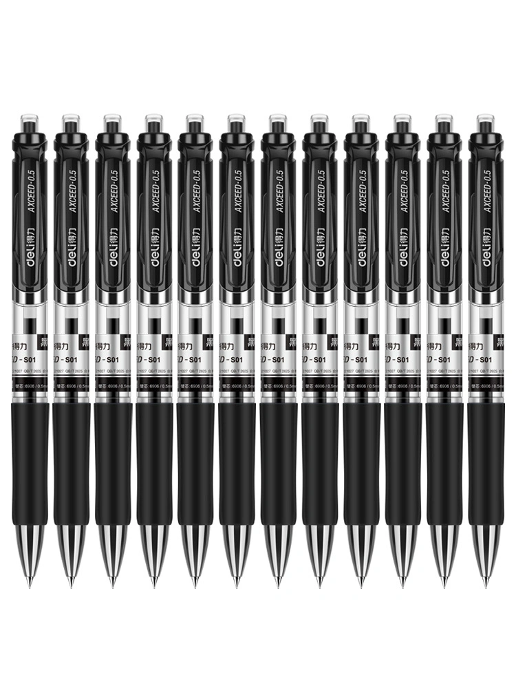 Neutral Pen Student Exam 0.5mm Bullet Black Office Stationery Gel Pen