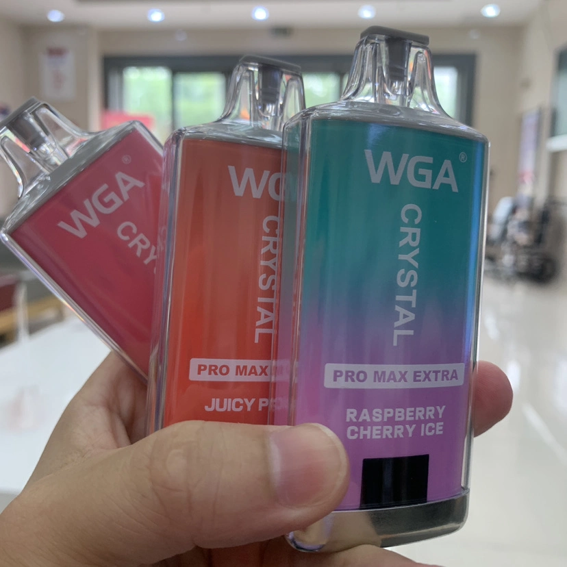 Wga Factory Price Electronic Cigarette Wga Crystal Extra 15000 Puffs PRO Rechargeable Max Wholesale Disposable Vape Pen 2% 650mAh Type-C