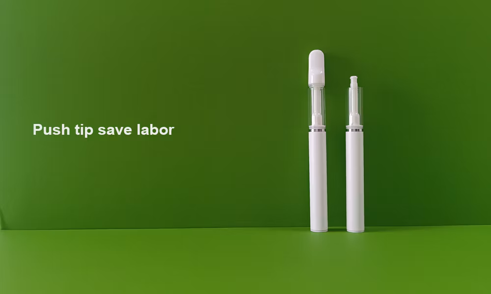 White Color 4*2.0mm Hole Size Vape Pen for Thick Oil Full Ceramic Wholesale 510 Disposable Vaporizer Pen
