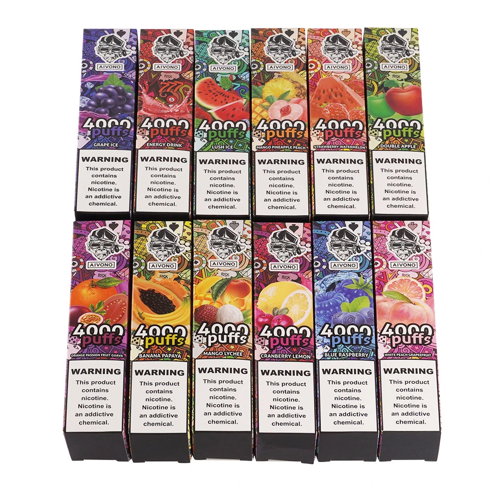 Original Vaporizer Flavor Aivono Aimbingo 4000 Bubble Esco Bar Liquid E-Cigarette Smoke Random Vapor Wholesale 4000 Puff Disposable Vape Pen Wholesale