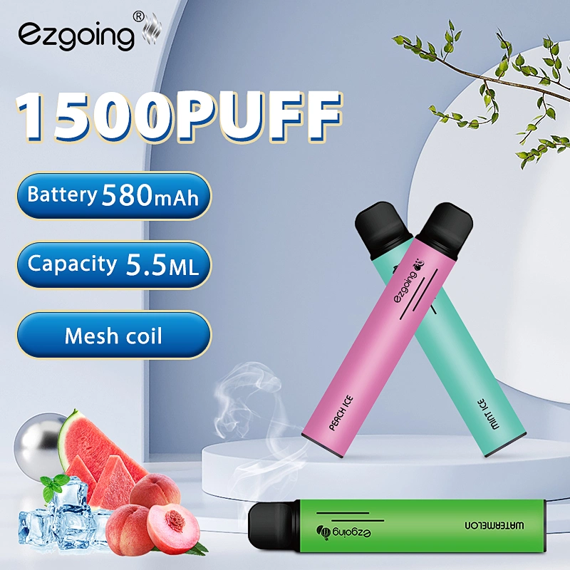 2022 Cigarette Shop Disposable Vape Pod New Product Ezgoing 1500puff Disaposable Vape