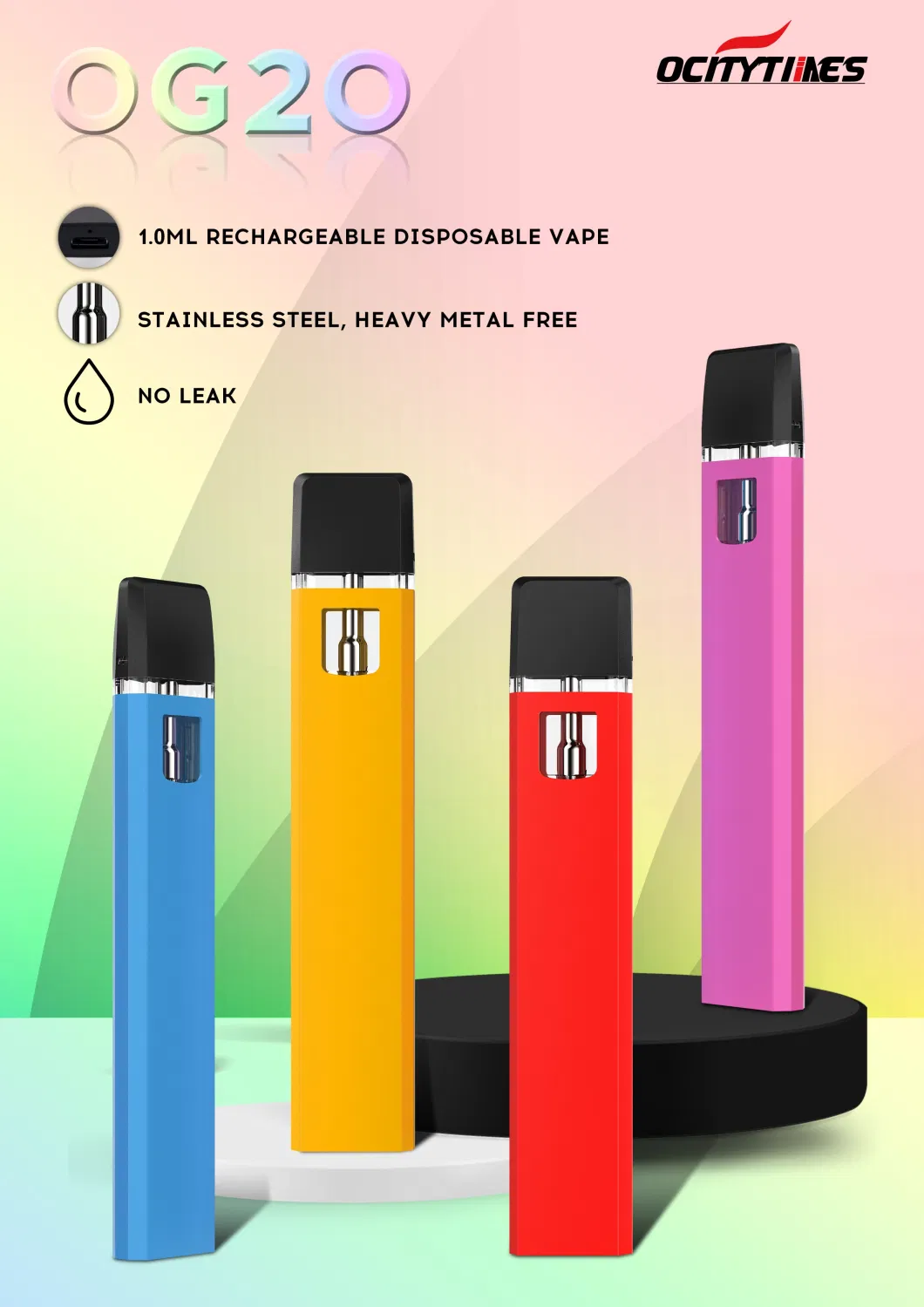 The Best Popular 1ml Vape Pod Vaporizer Pen Disposable E CIGS