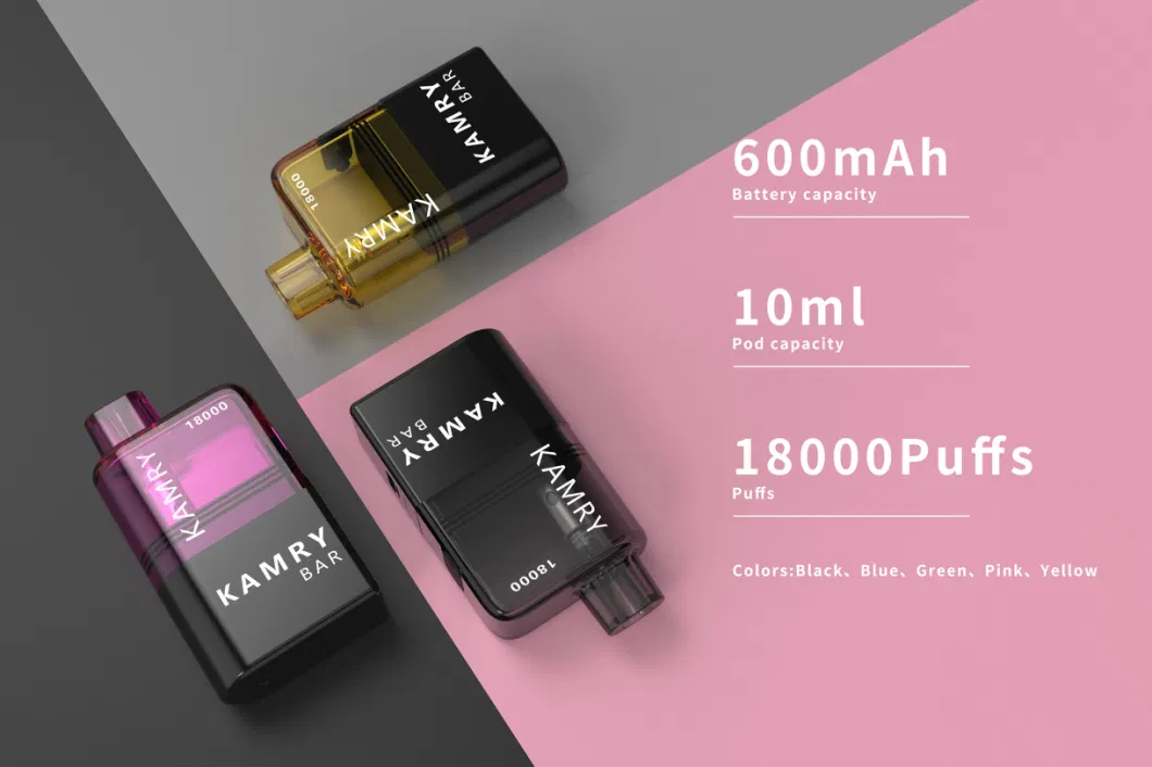 Kamry Bar Wholesale Vapes E-Cigarette 18000 Puff 10ml Pod Capacity Elf/Bar Empty Vape Refillable/ Disposable Vaporizer