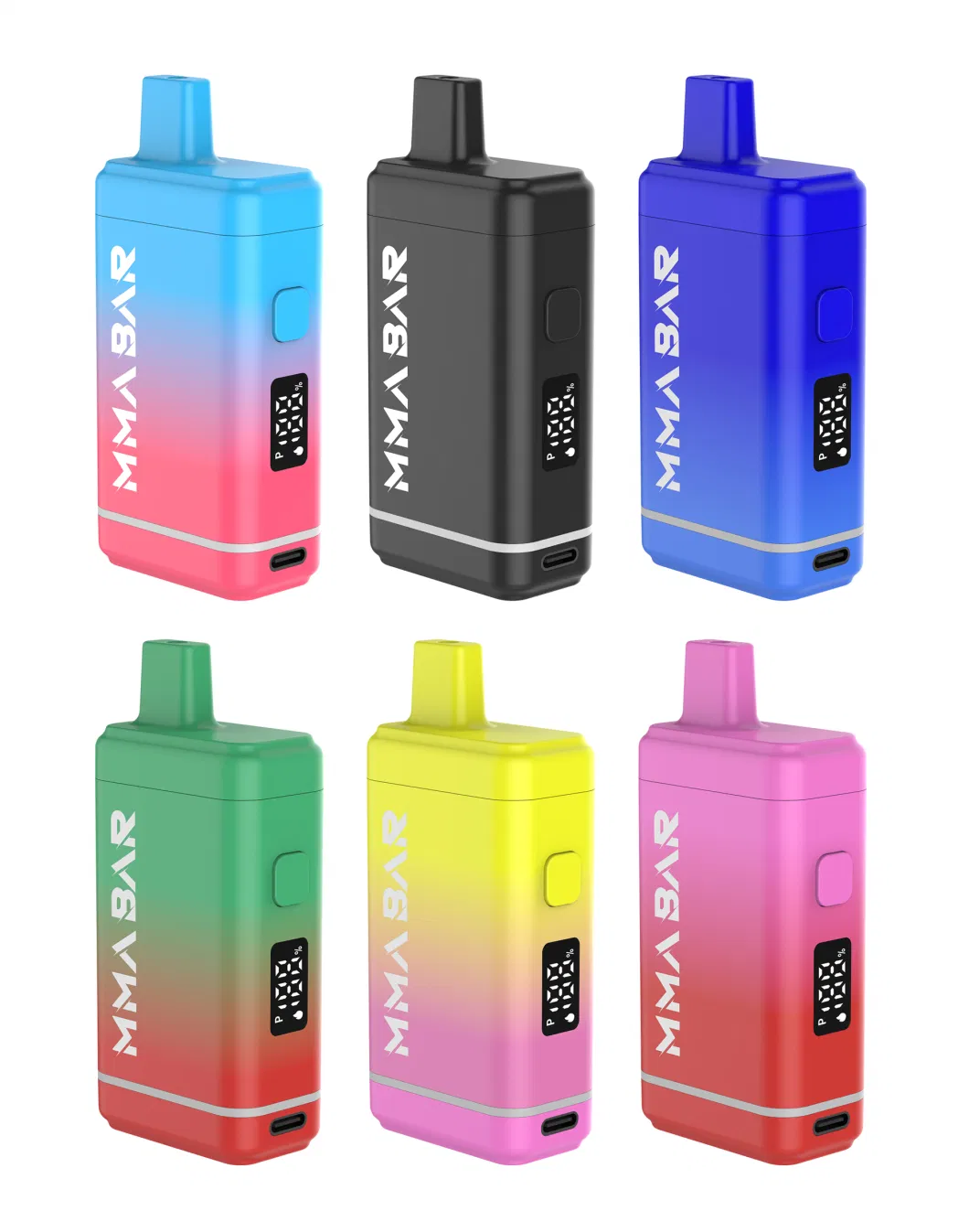 MMA E-Cig 510 Battery Discreet Vaporizer Battery Digital Box Preheat Button Vape Pen Battery Wholesale