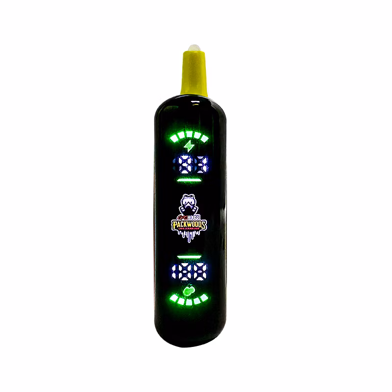 German Stock Gas House X Packwoods LED Empty 2g Disposable Vape Carts Live Resin Vapes