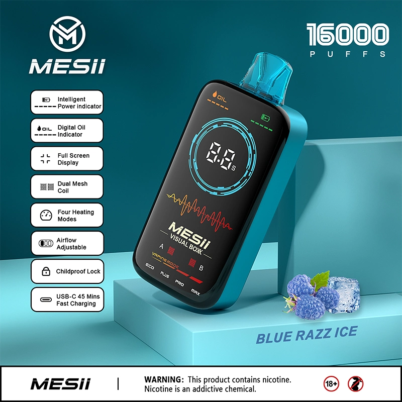 Wholesale I Vape Full Screen Disposable Dual Mesh Mesii Visual Boxx 16000 Puffs