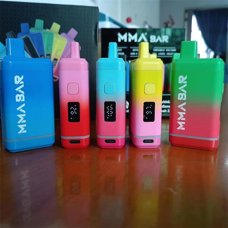 MMA E-Cig 510 Battery Discreet Vaporizer Battery Digital Box Preheat Button Vape Pen Battery Wholesale