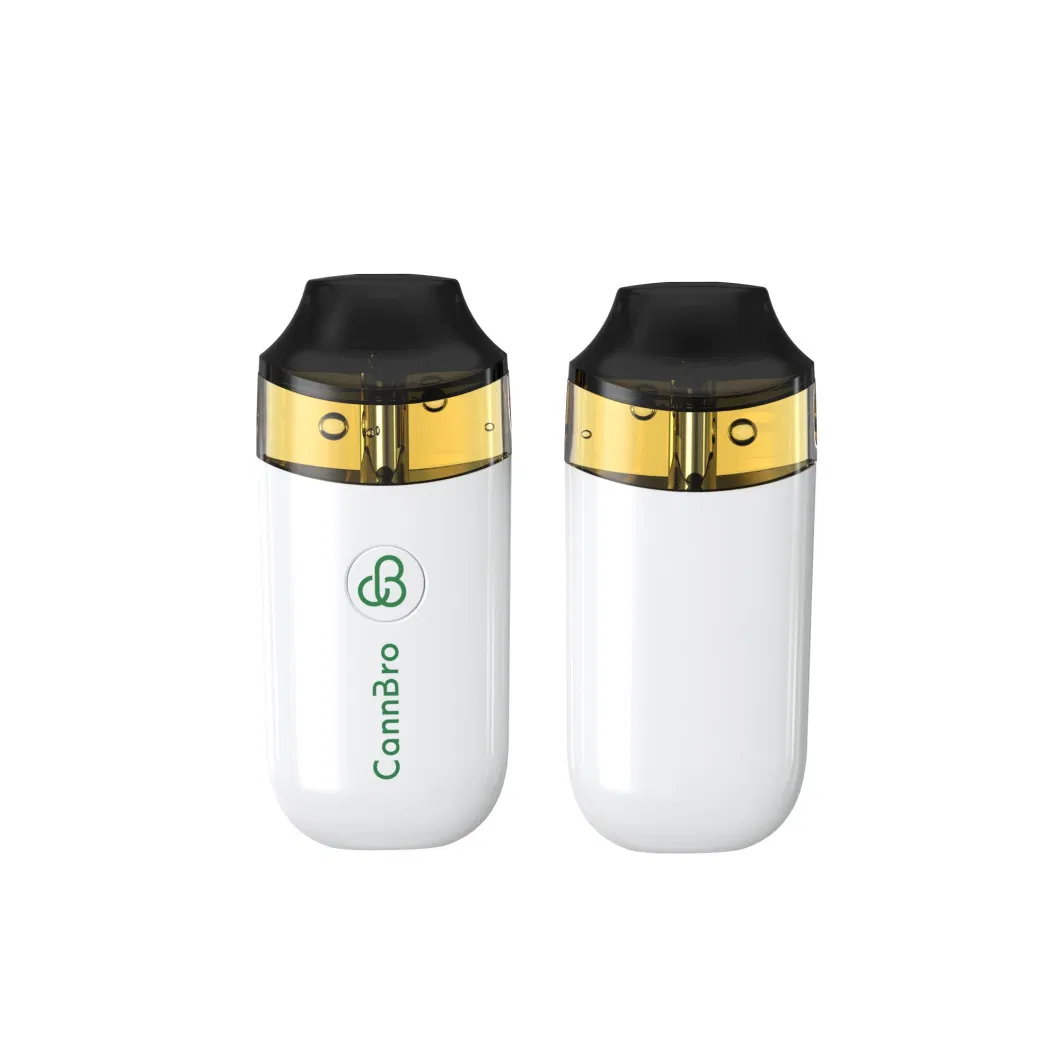 Cannbro Factory Wholesale Logo Customized 2ml 3ml Live Resin 510 Cartridge Full Ceramic Button Preheat Empty Disposable Vape Pen White Label Vape