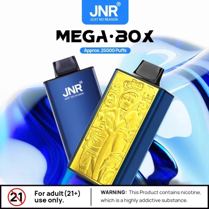 New Jnr Mega Box for 2024-25, 000 Puffs, 850 mAh Battery Capacity, 30 Ml E-Liquid with 20 Fruit Flavors of Vape