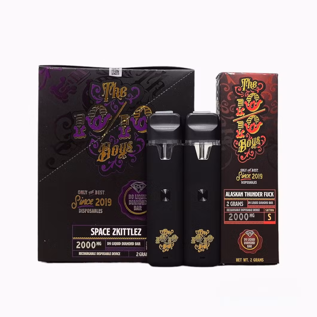 UK Hot Sale The 10 /10 Boys 2000mg 2g Empty Thick Oil Disposable Vape Pen