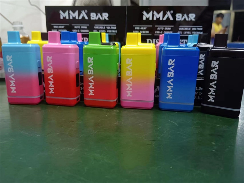 MMA E-Cig 510 Battery Discreet Vaporizer Battery Digital Box Preheat Button Vape Pen Battery Wholesale