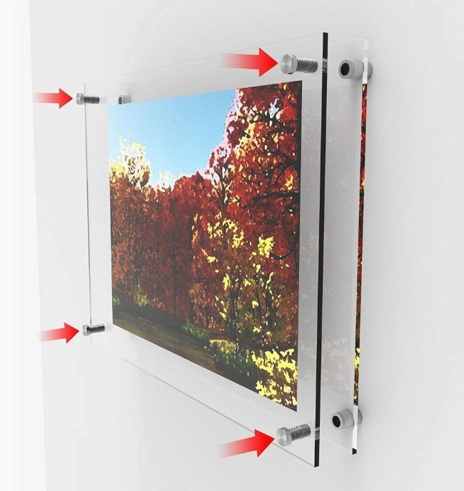 Acrylic Wall Mount Picture Poster Exhibit Frame