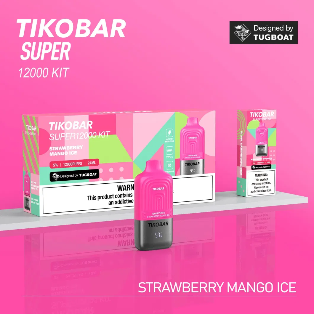 Tikobar Super 12000/7000 Pod Kit Private Label Zbood Bear Electronic Gadget Ipro 12000 Pocha Mama Unlimited Vapes Dispsoable Vape