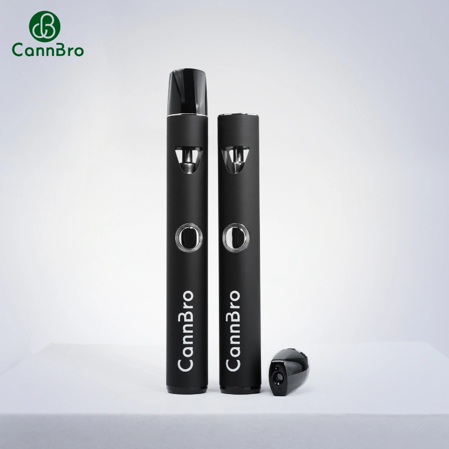 Cannbro New Design 0.5ml 1ml Disposable Vape for Extracts Concentrate Oil Live Resin Empty Cartridge Cart Battery Cookies Packaging Atomizer Pen