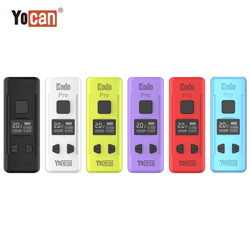 Yocan Flat Series Preheat Battery 350mAh 400mAh 650mAh 900mAh Adjustable Voltage Fit for 510 Thread Cartridge Vaporizer Pen